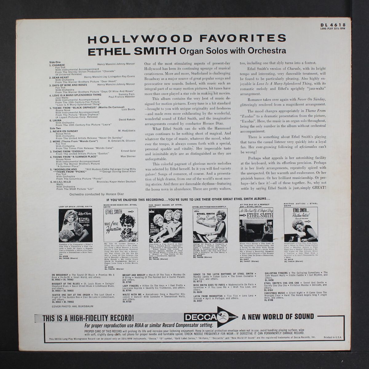 hollywood favorites by ETHEL SMITH