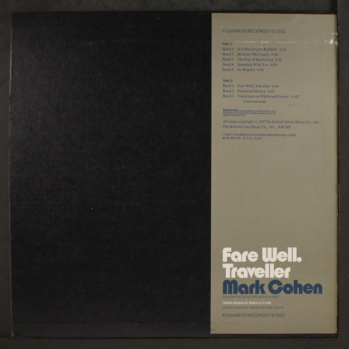 fare well, traveller by MARK COHEN