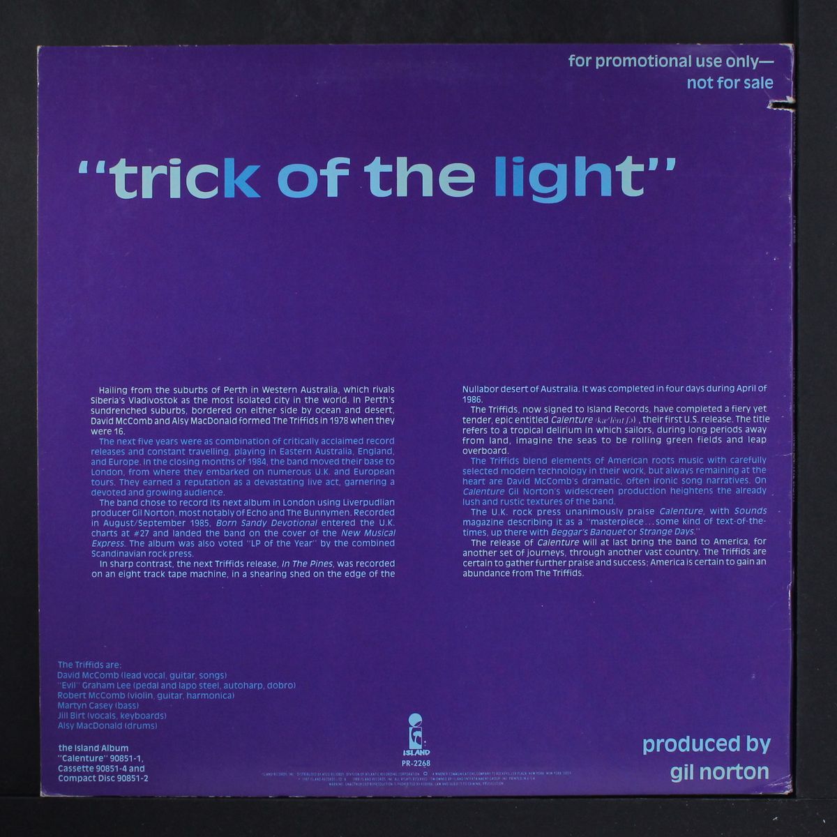 trick of the light by TRIFFIDS