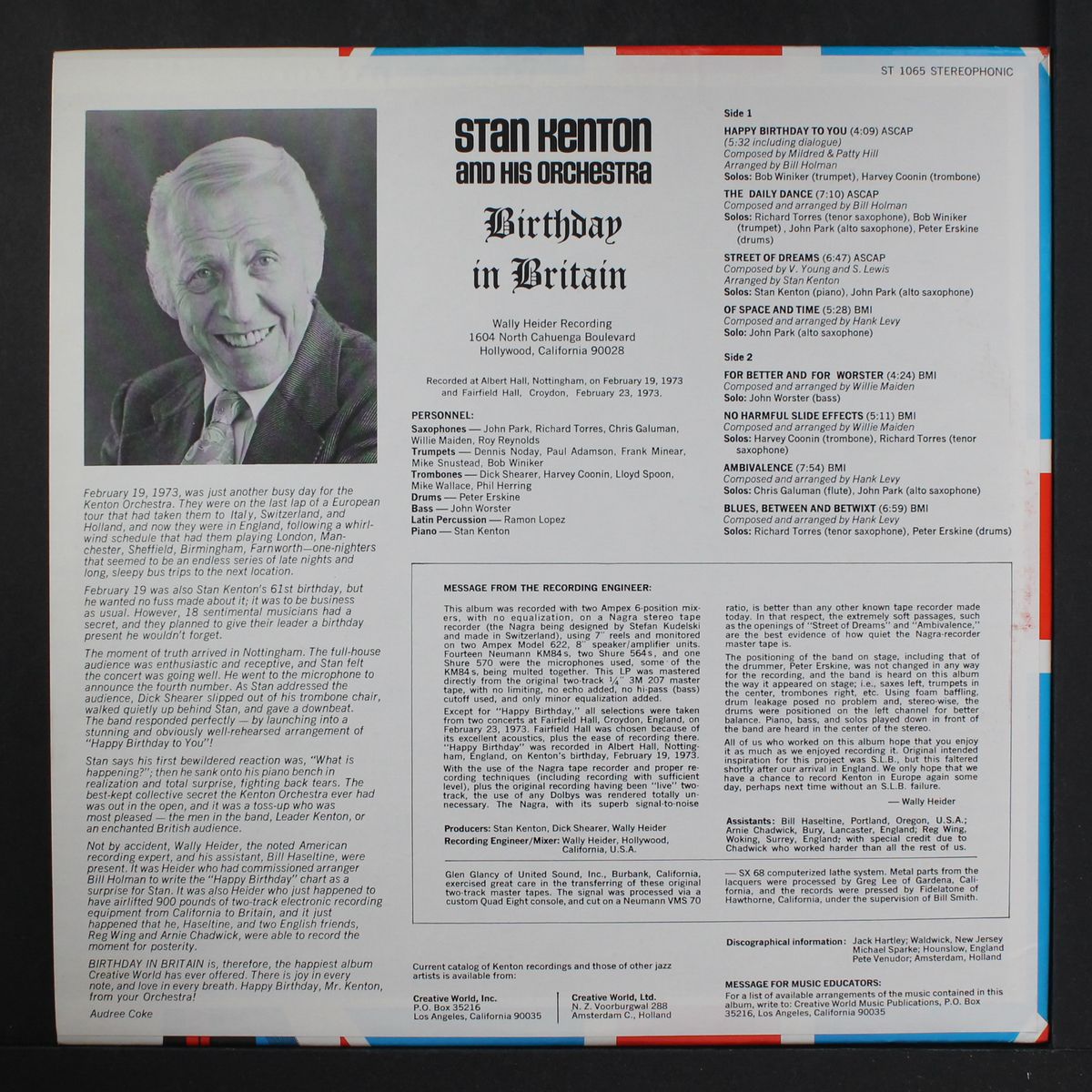 birthday in britain by STAN KENTON