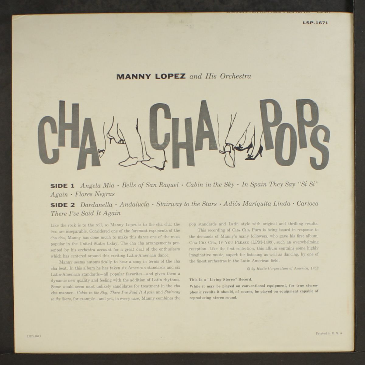 cha cha pops by MANNY LOPEZ