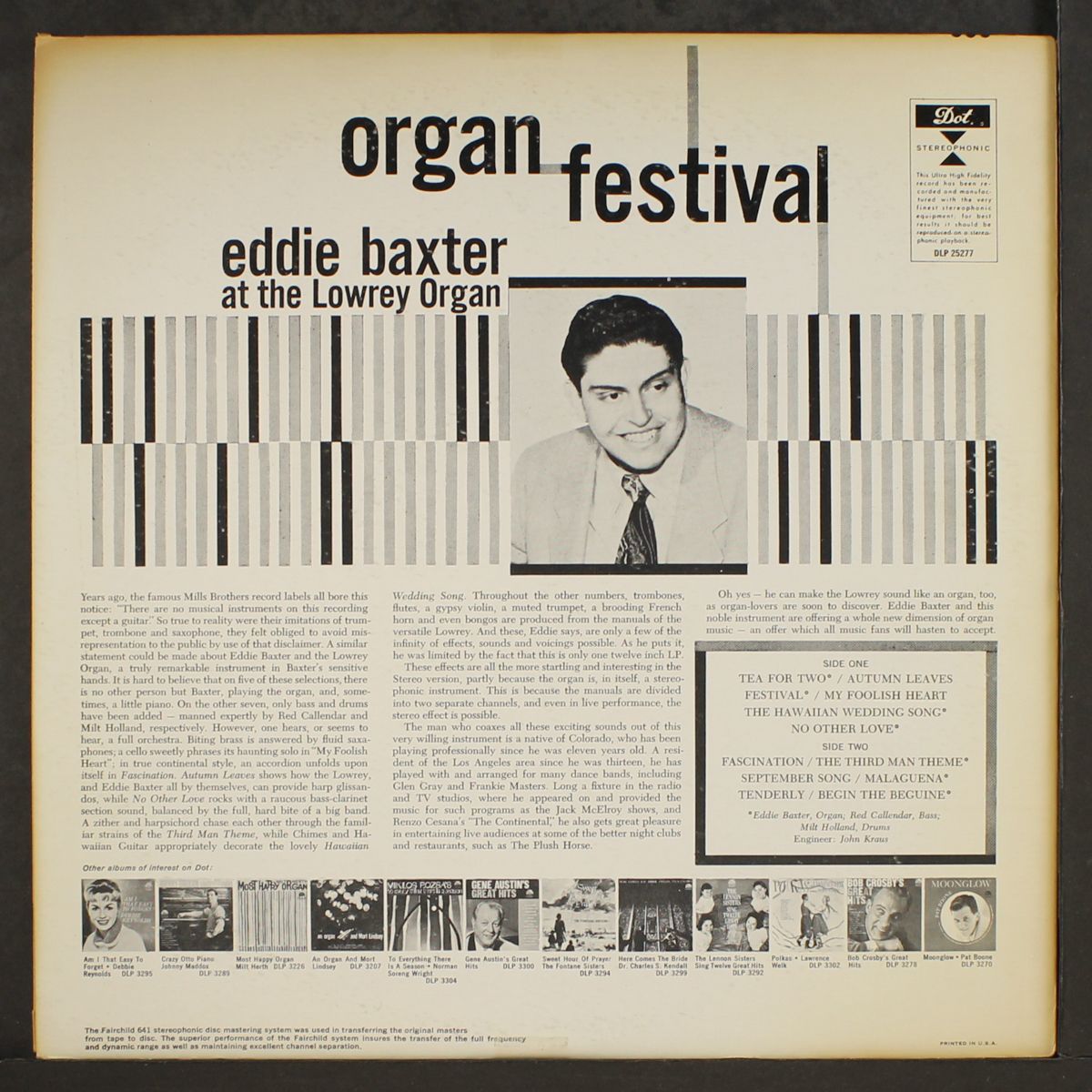 organ festival by EDDIE BAXTER