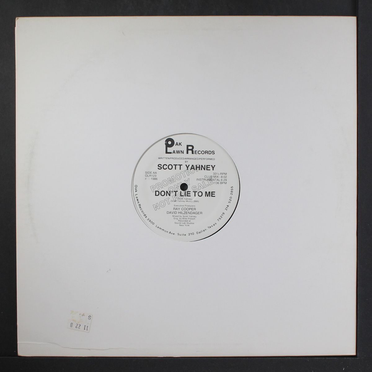 sally-boy / don't lie to me by SCOTT YAHNEY