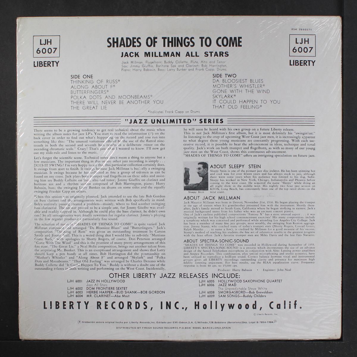 shades of things to come by JACK MILLMAN