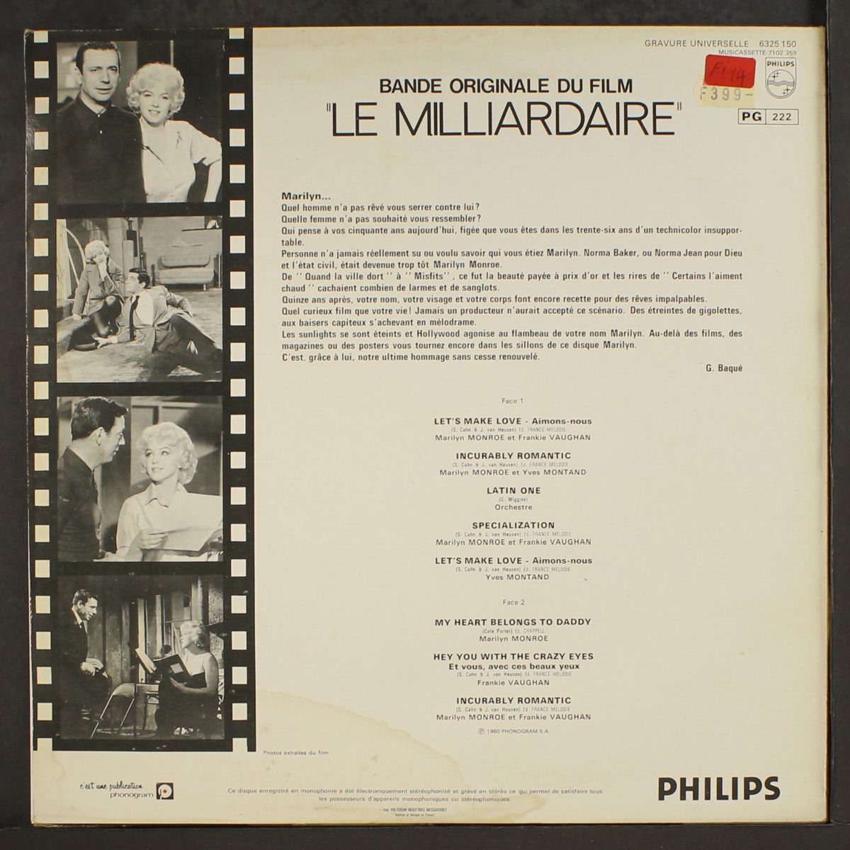 le milliardaire by SOUNDTRACK