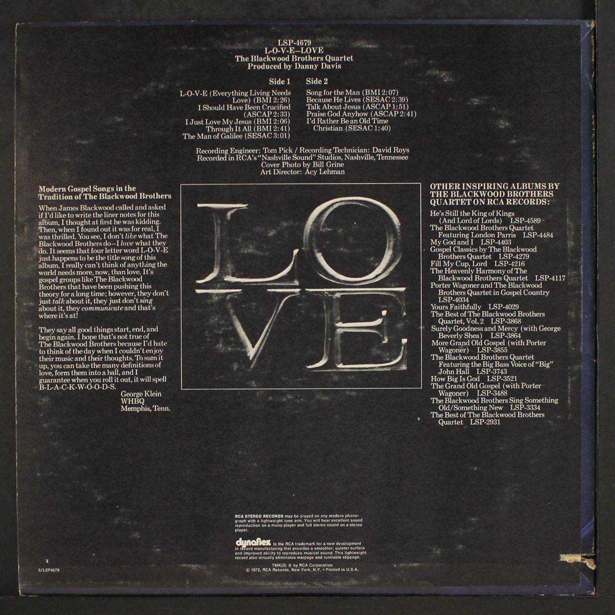 l-o-v-e love by BLACKWOOD BROTHERS