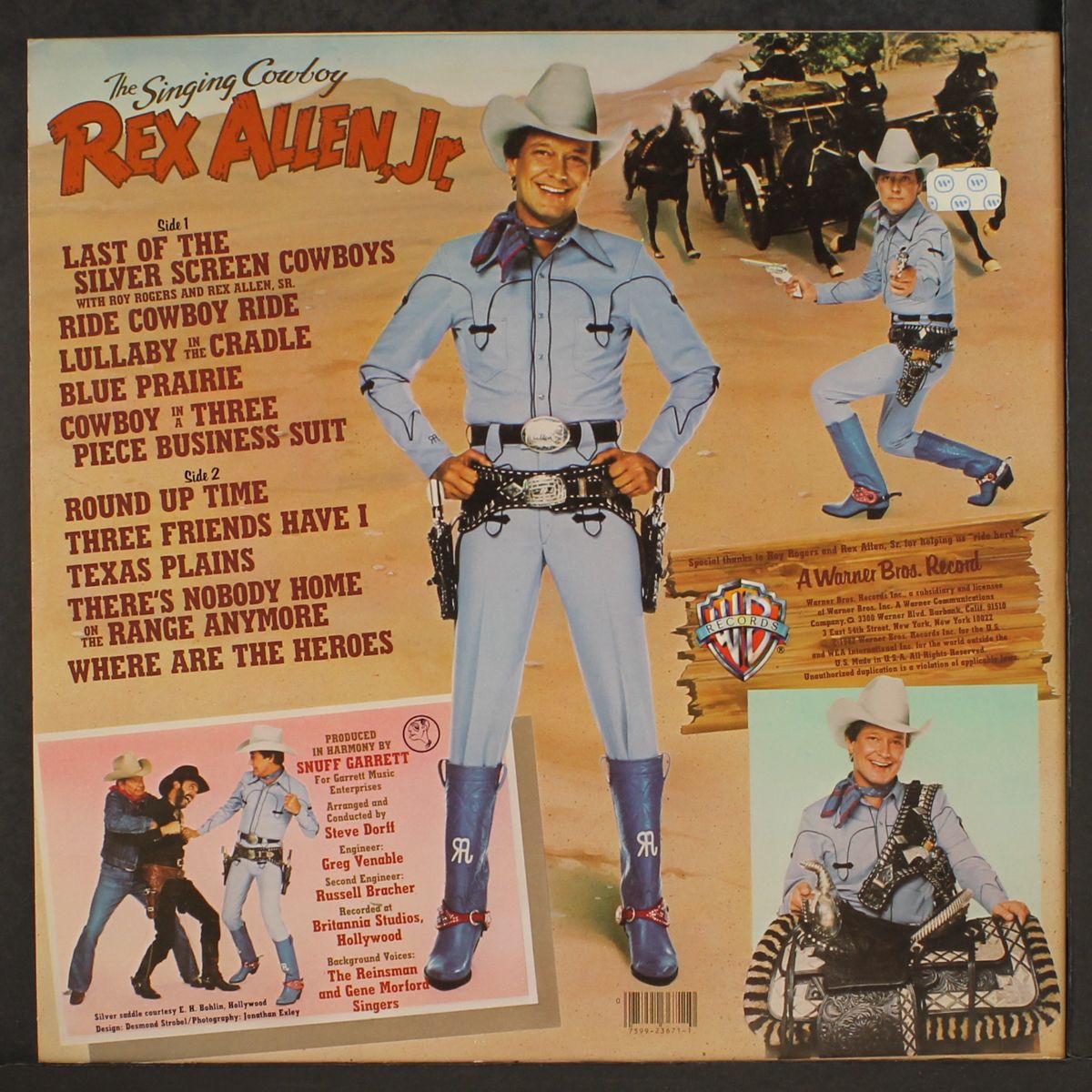 the singing cowboy by REX ALLEN JR.