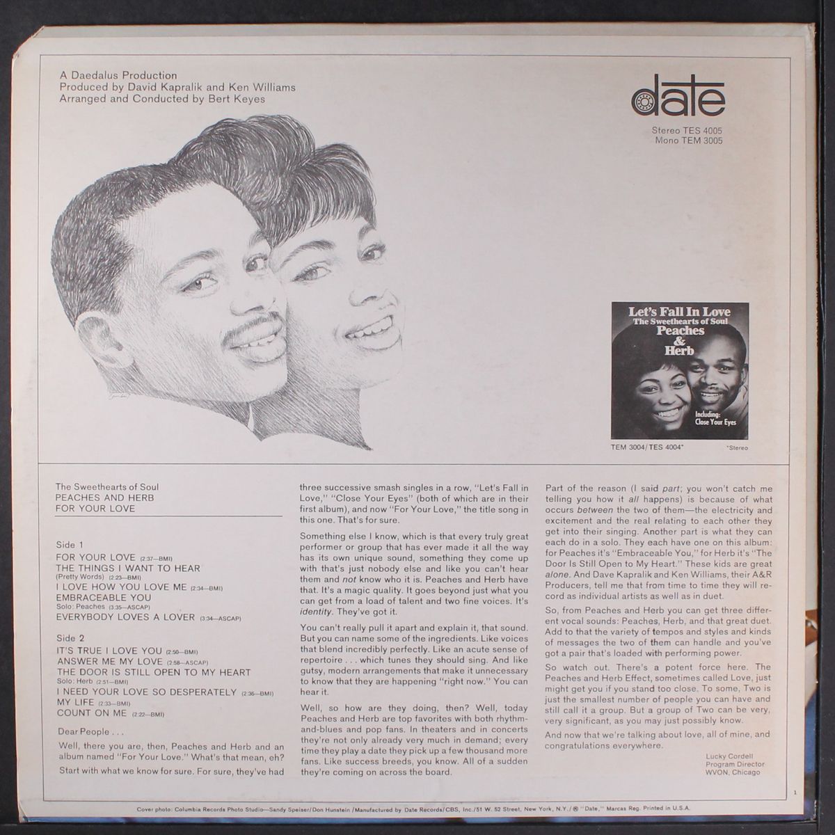 for your love by PEACHES & HERB
