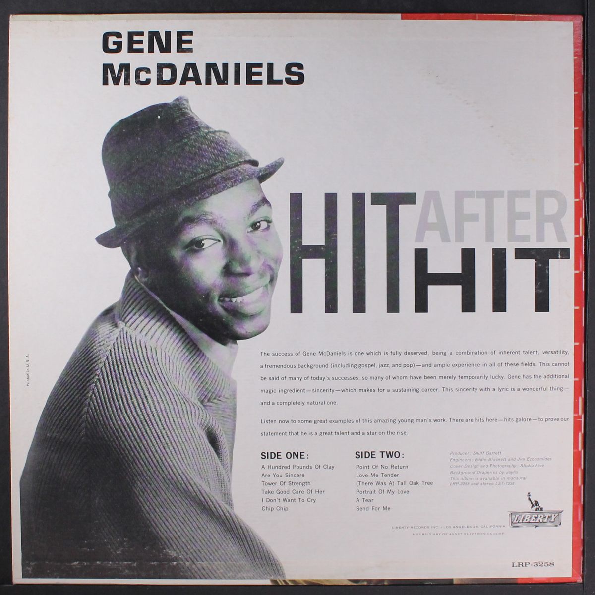 hit after hit by GENE MCDANIELS