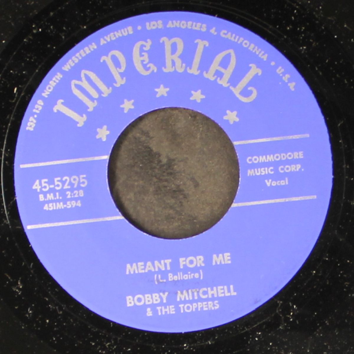 the wedding bells are ringing / meant for me by BOBBY MITCHELL & TOPPERS