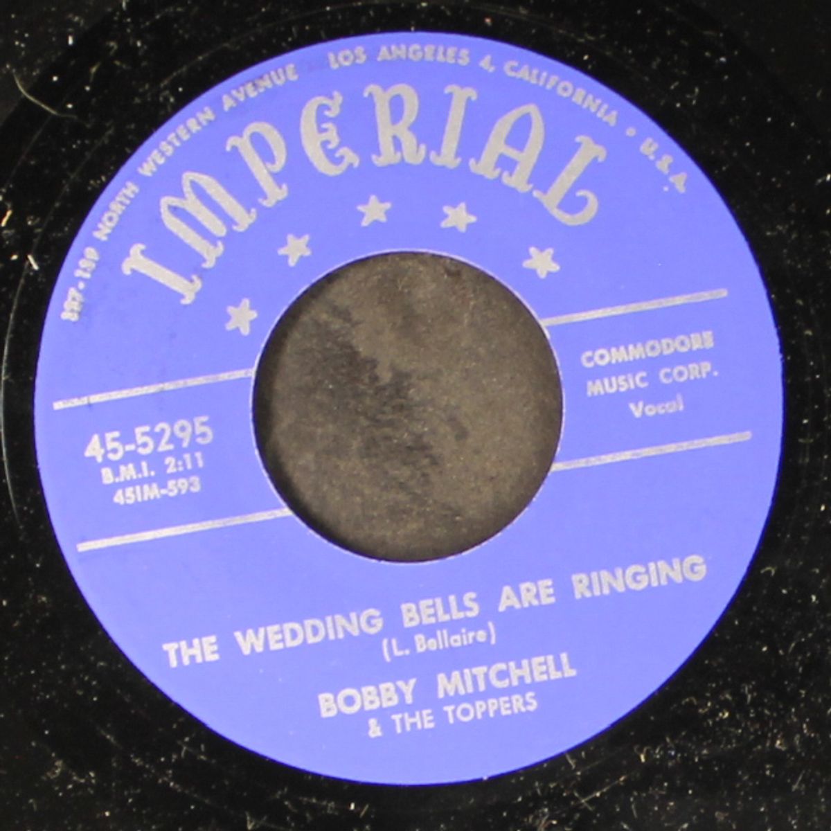 the wedding bells are ringing / meant for me by BOBBY MITCHELL & TOPPERS