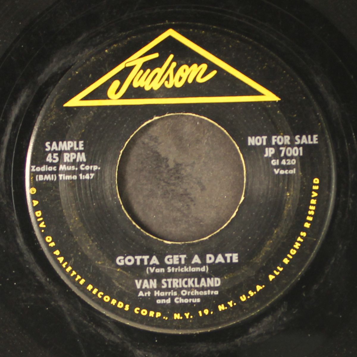 gotta get a date / let it rain, let it rain by VAN STRICKLAND