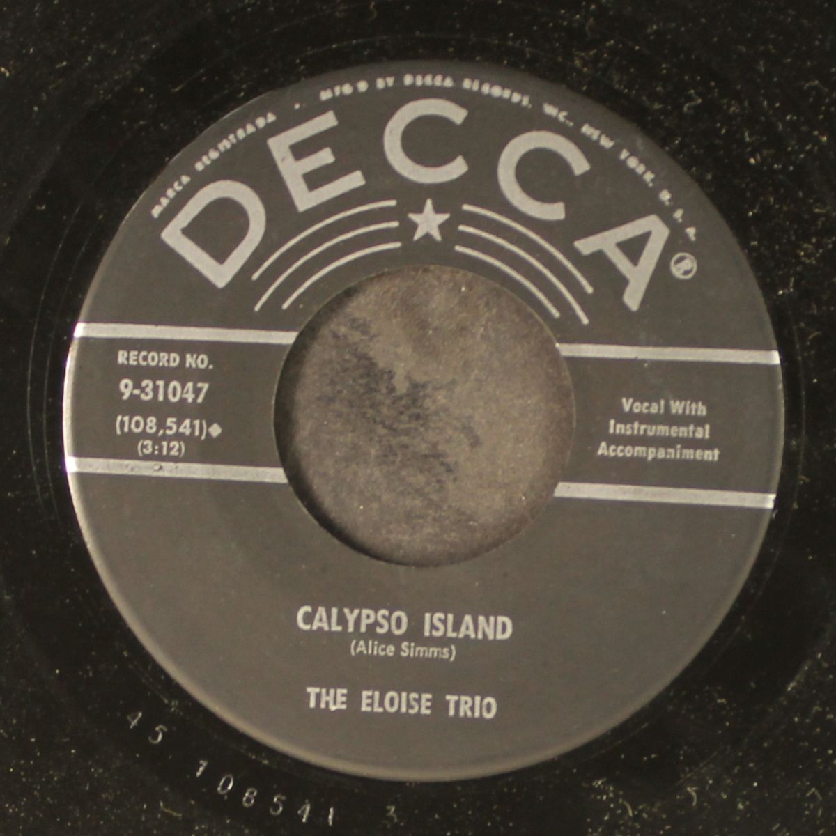 chi chi merengue / calypso island by ELOISE TRIO