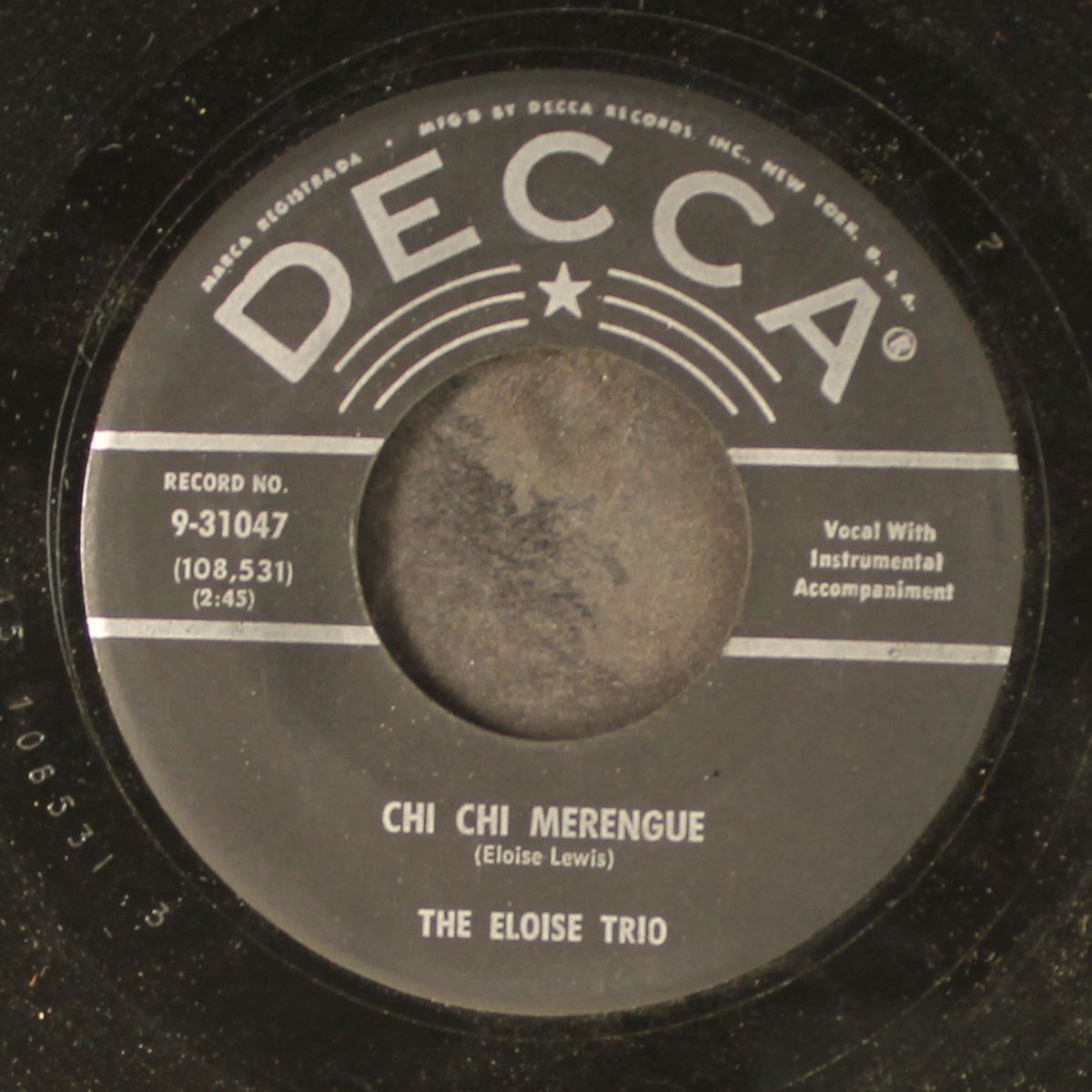 chi chi merengue / calypso island by ELOISE TRIO