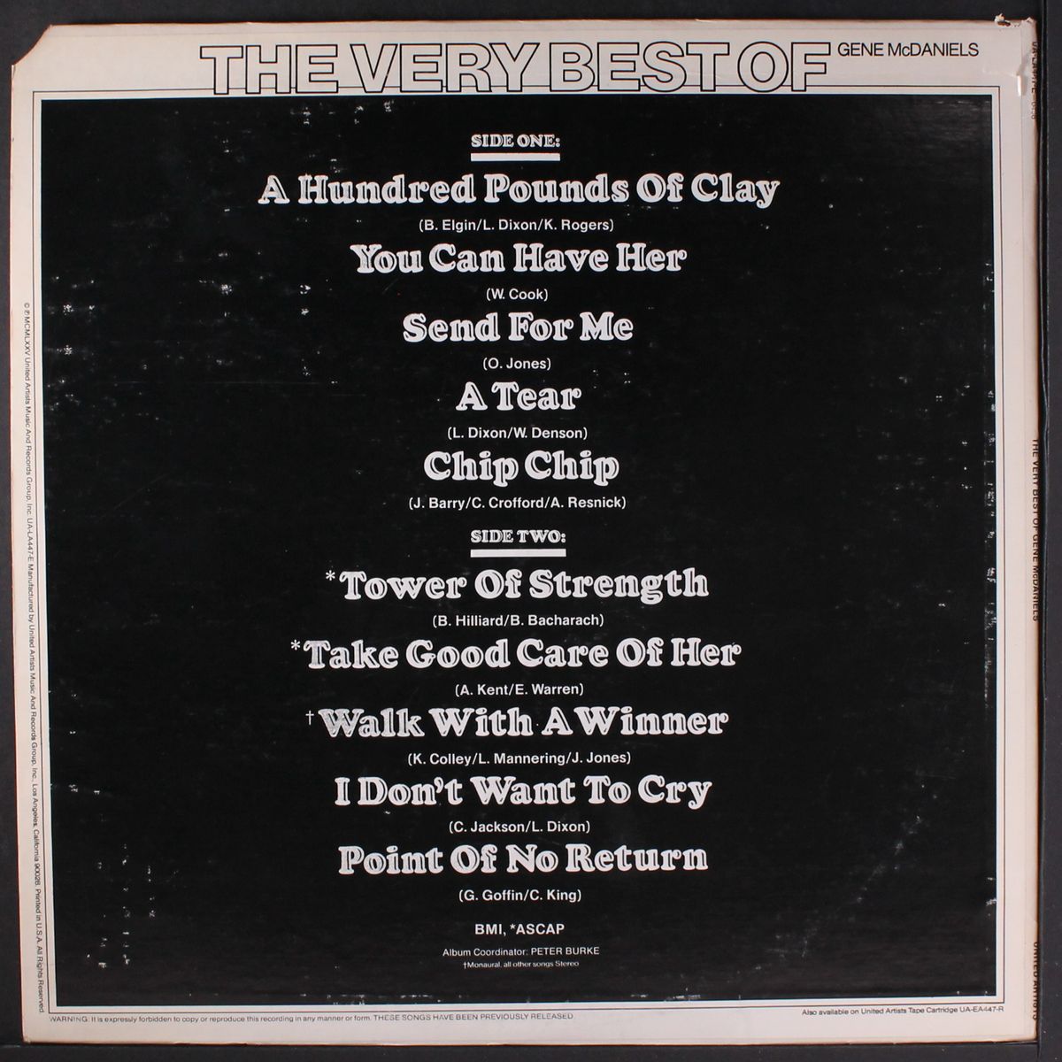 the very best of by GENE MCDANIELS