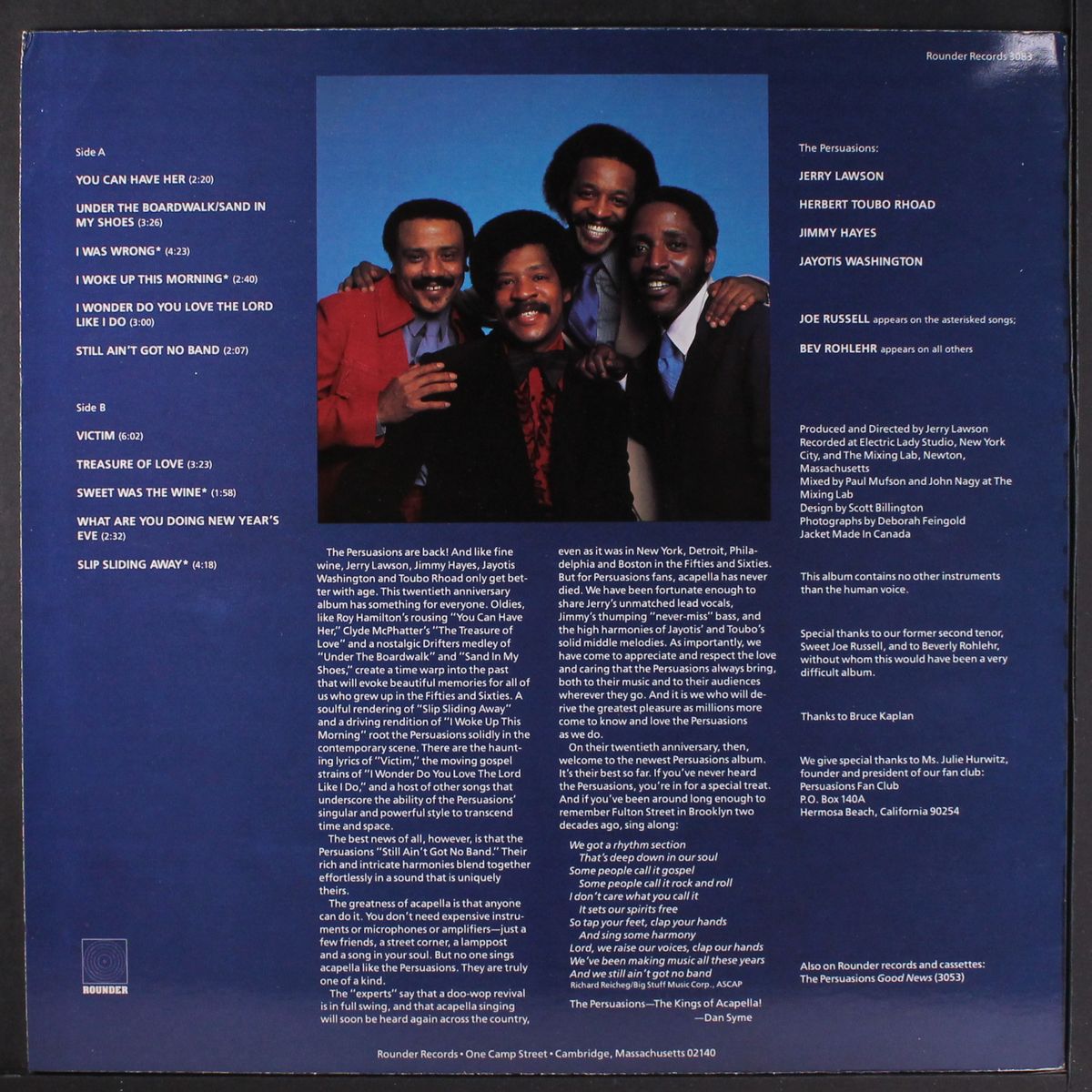 no frills by PERSUASIONS