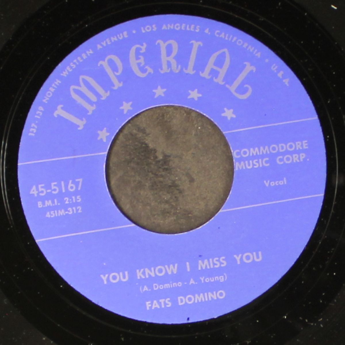 you know i miss you / i'll be gone by FATS DOMINO