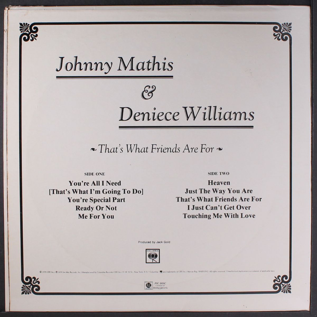 that's what friends are for by JOHNNY MATHIS & DENIECE WILLIAMS