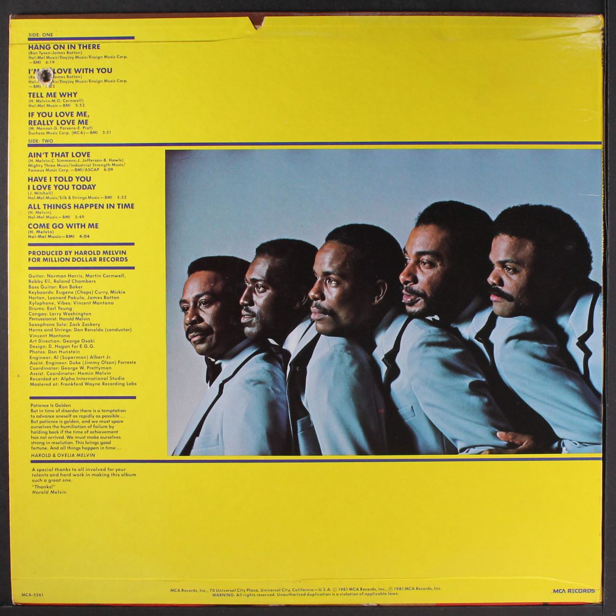 all things happen in time by HAROLD MELVIN & BLUE NOTES