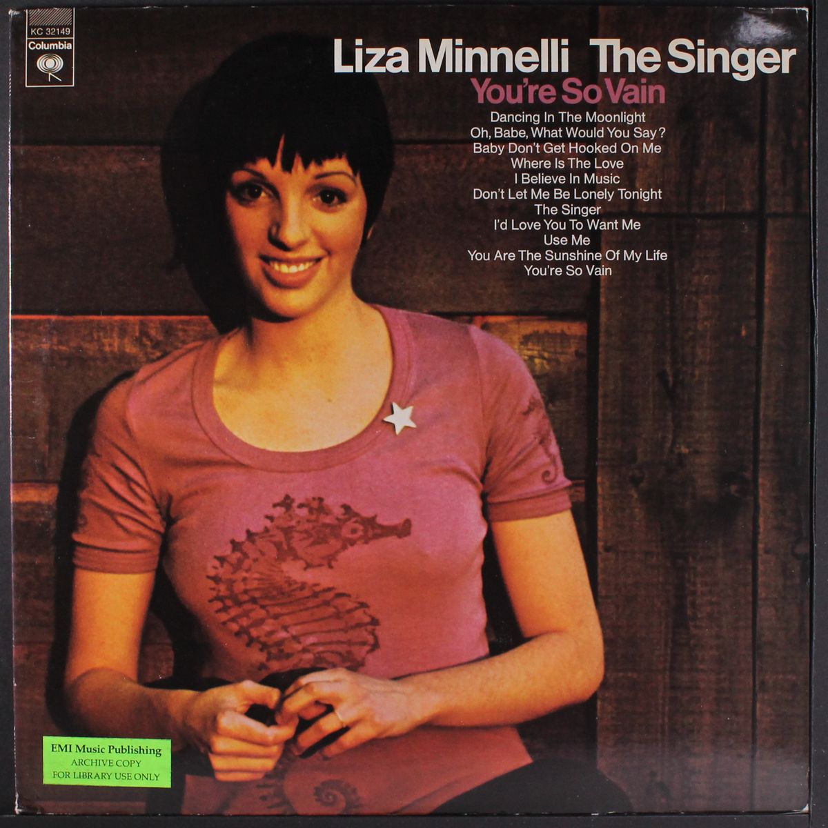 the singer by LIZA MINNELLI