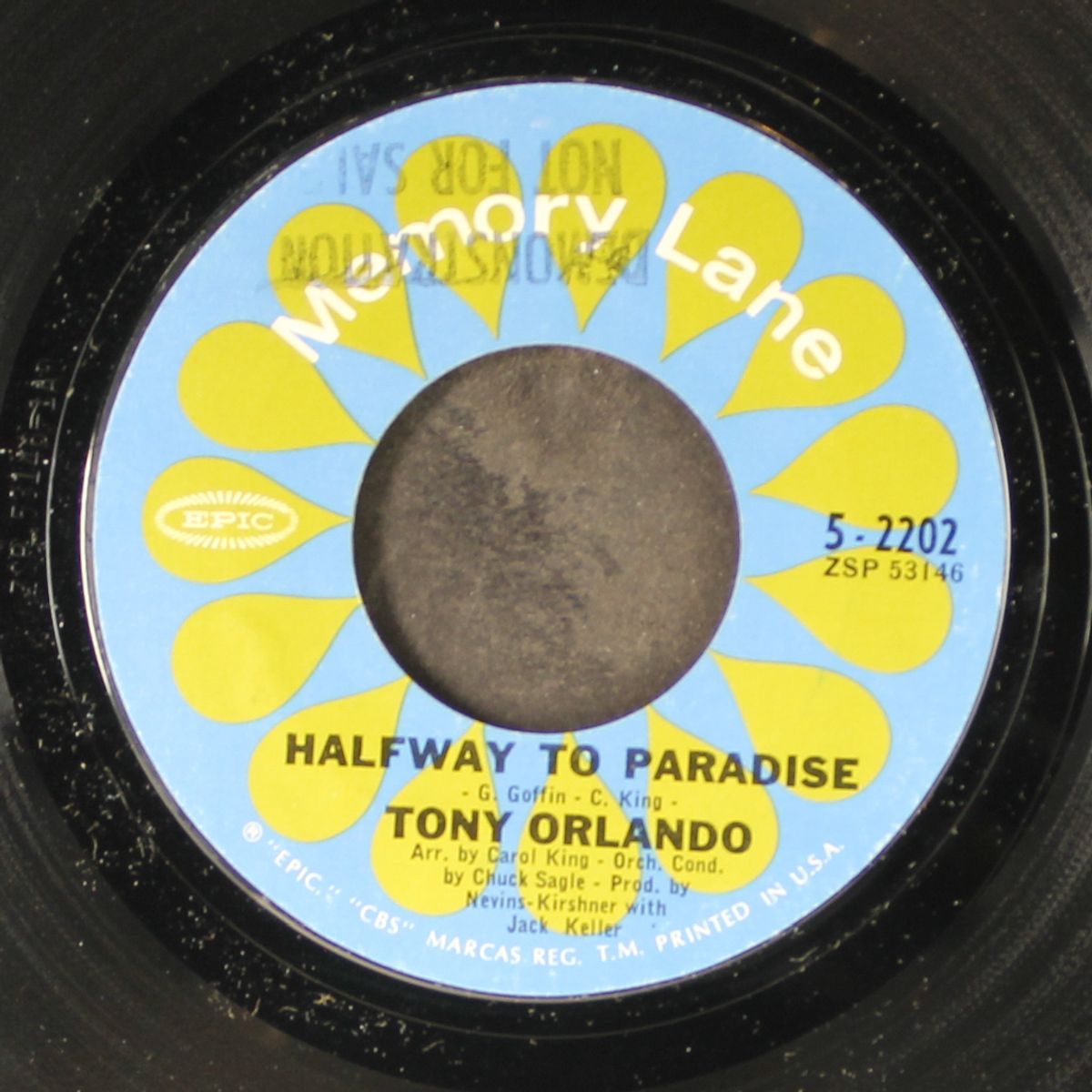 bless you / halfway to paradise by TONY ORLANDO
