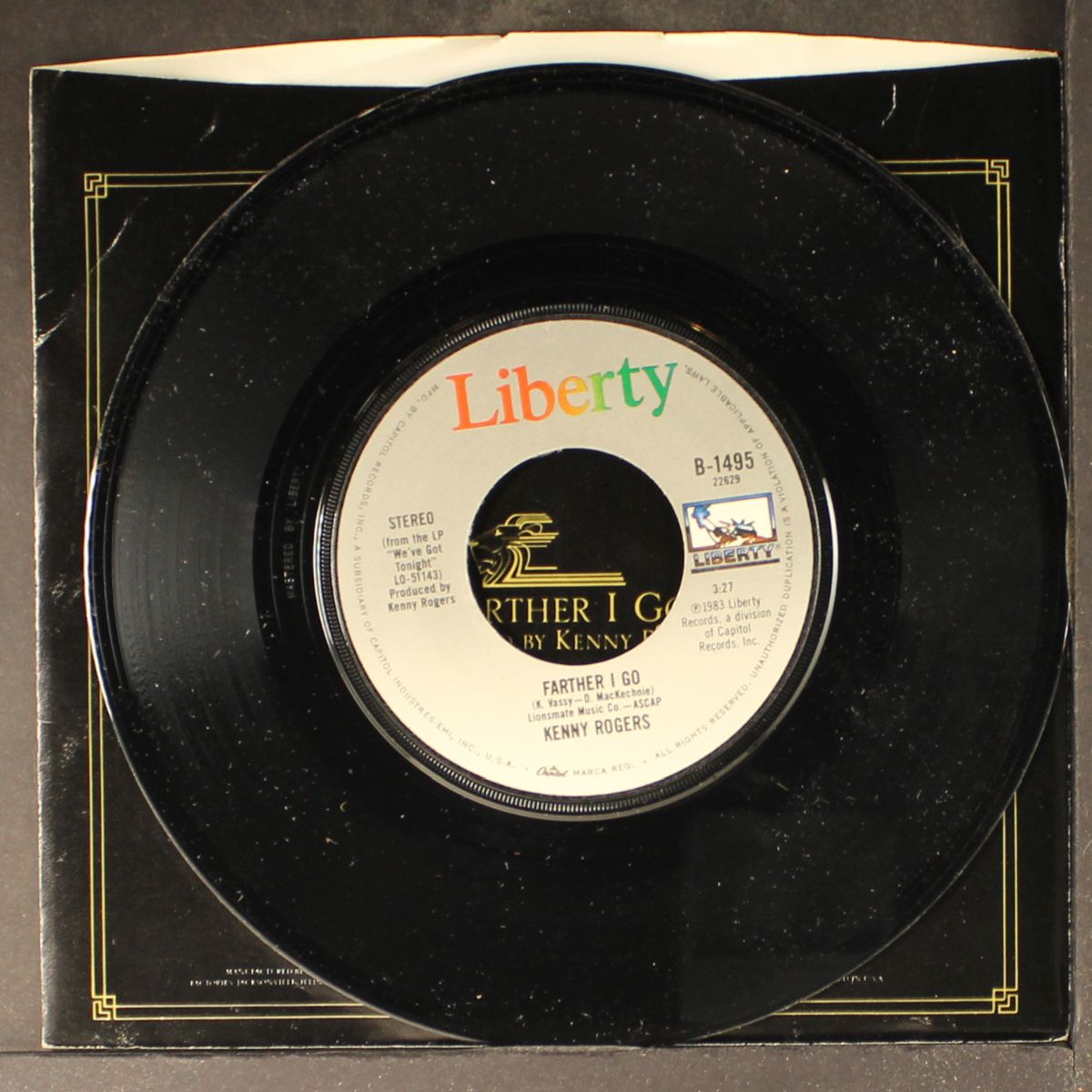 all of life / farther i go by KENNY ROGERS