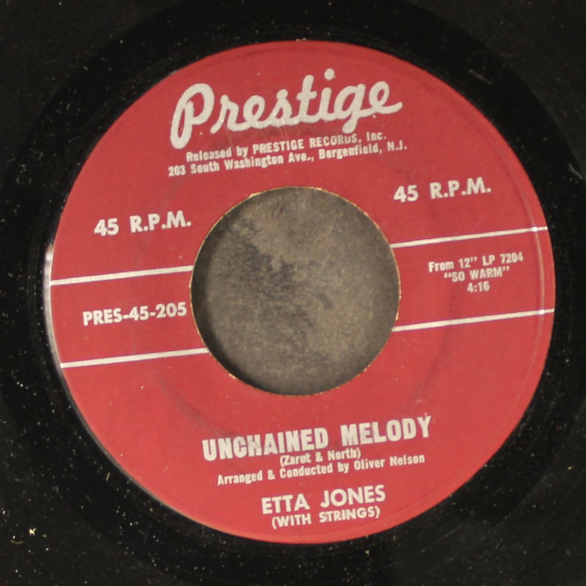 unchained melody / hurry home by ETTA JONES