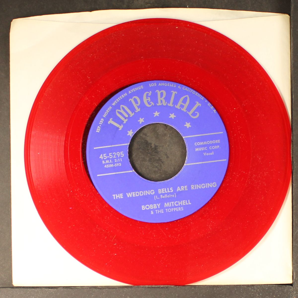 the wedding bells are ringing / meant for me by BOBBY MITCHELL & TOPPERS