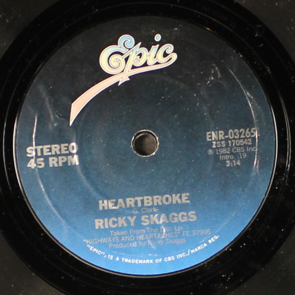 heartbroke / blank by RICKY SKAGGS
