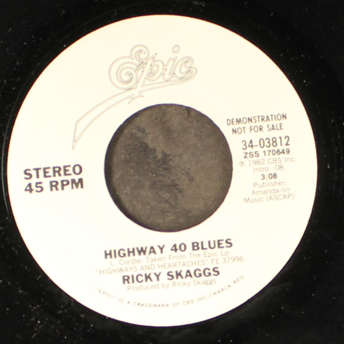 highway 40 blues / same by RICKY SKAGGS