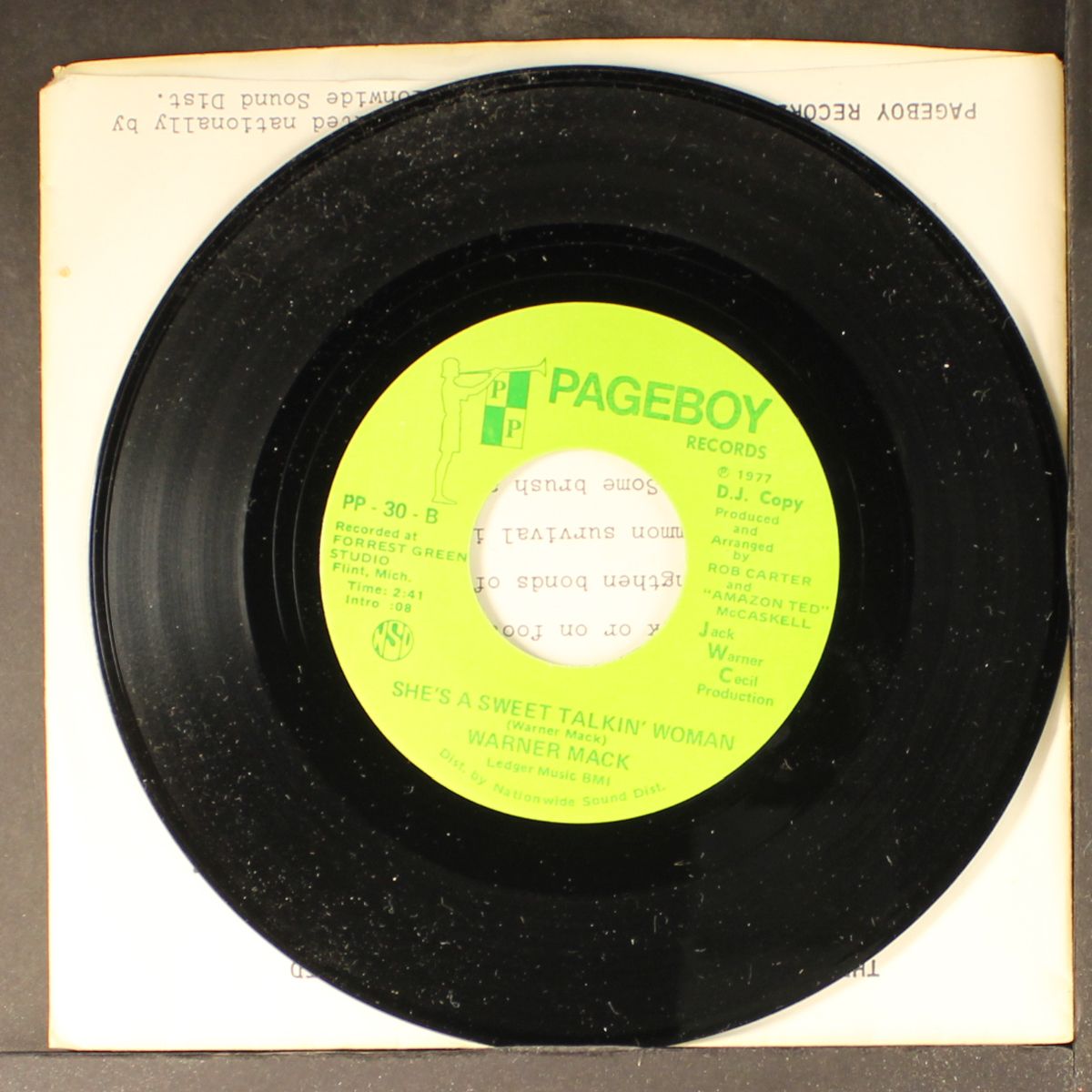 brush arbor in the white house / she's a sweet talkin' woman by WARNER MACK