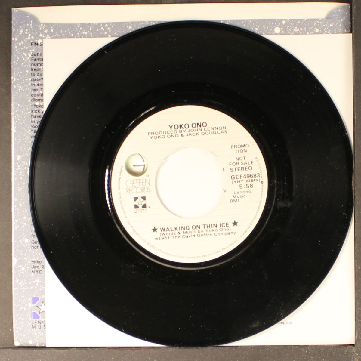 walking on thin ice / it happened by YOKO ONO