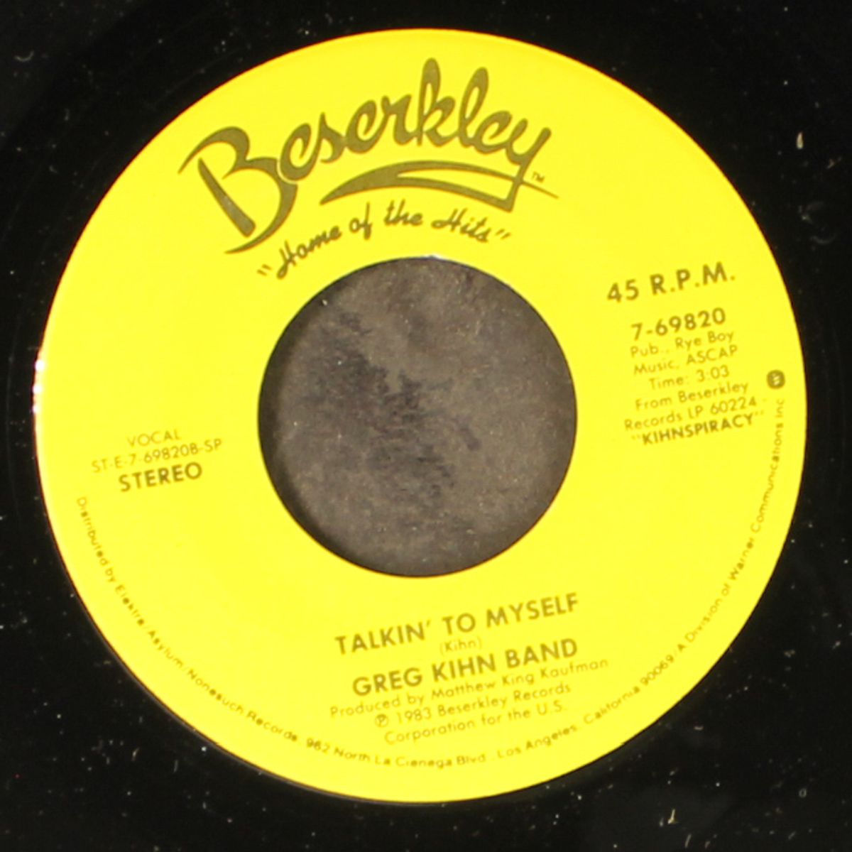 talkin' to myself / love never fails by GREG KIHN BAND