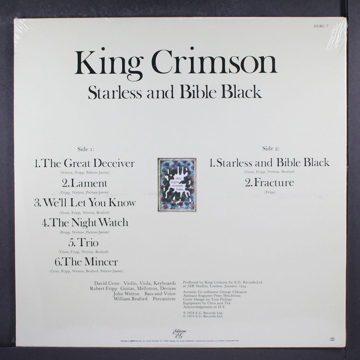 starless and bible black by KING CRIMSON