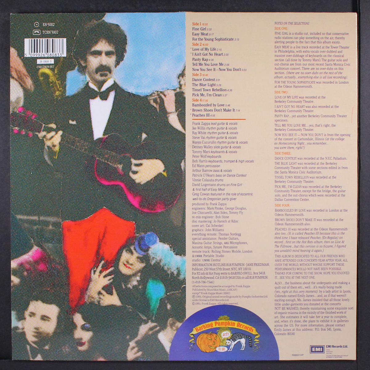 tinseltown rebellion by FRANK ZAPPA
