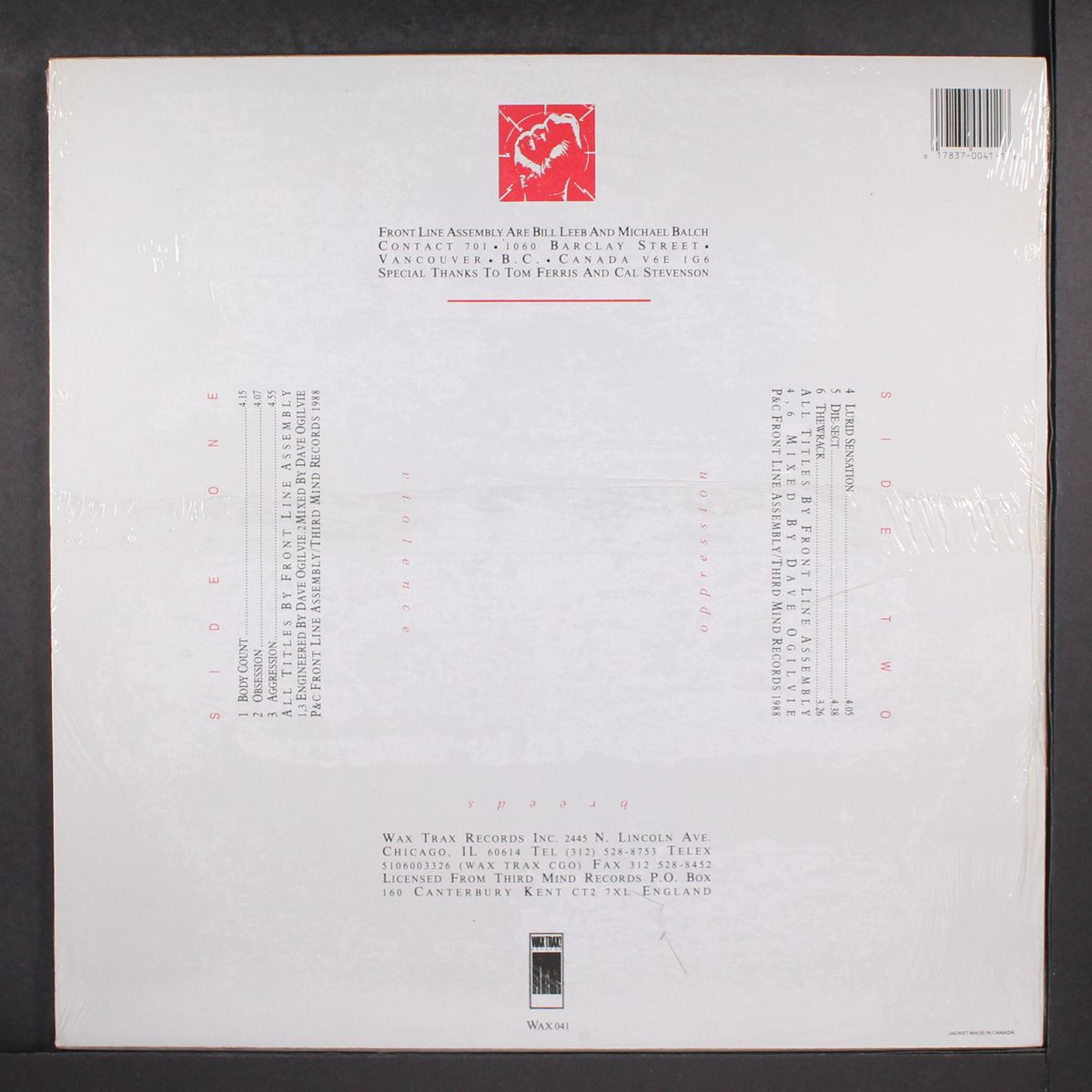 disorder by FRONT LINE ASSEMBLY