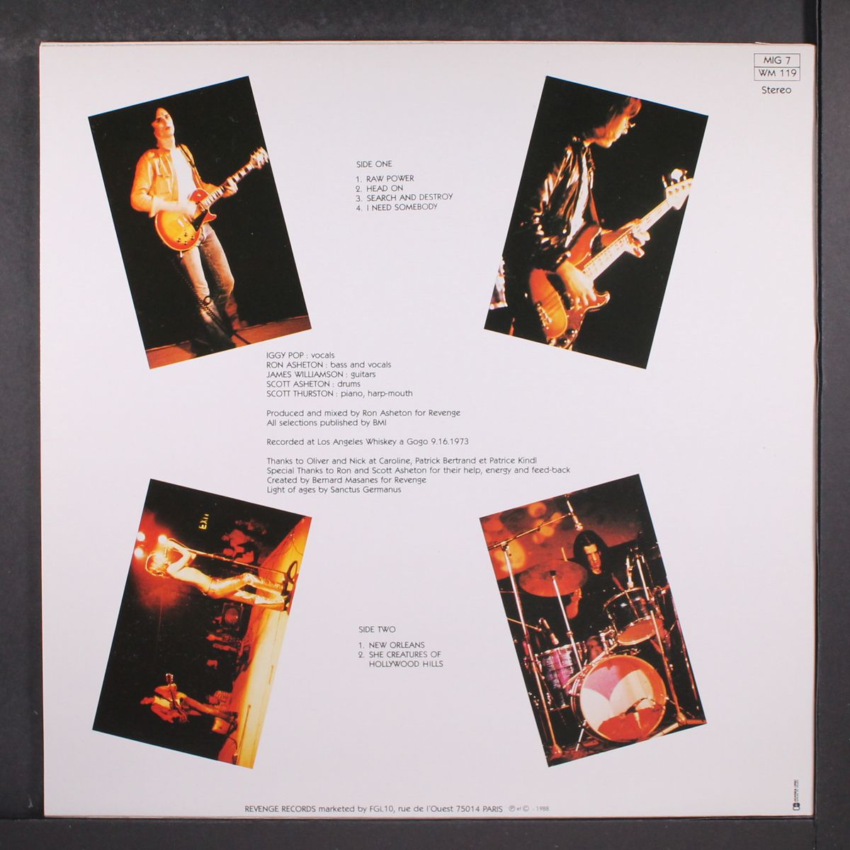 live at the whiskey a gogo by STOOGES