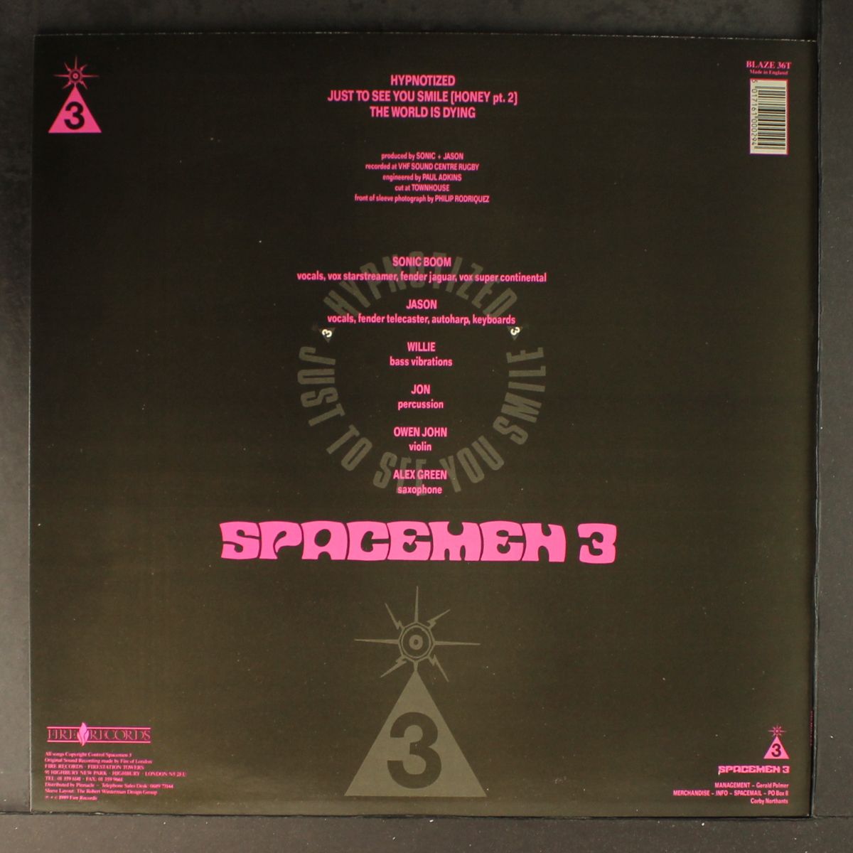 hypnotized by SPACEMEN 3