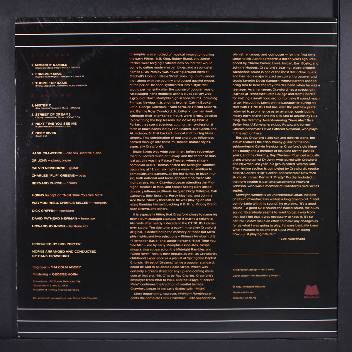 midnight ramble by HANK CRAWFORD