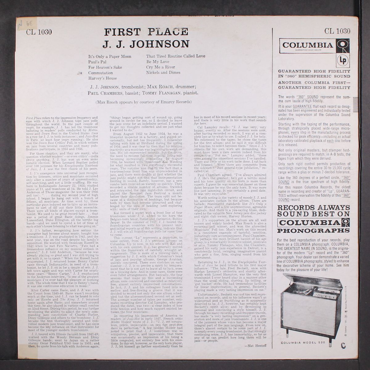 first place by J.J. JOHNSON
