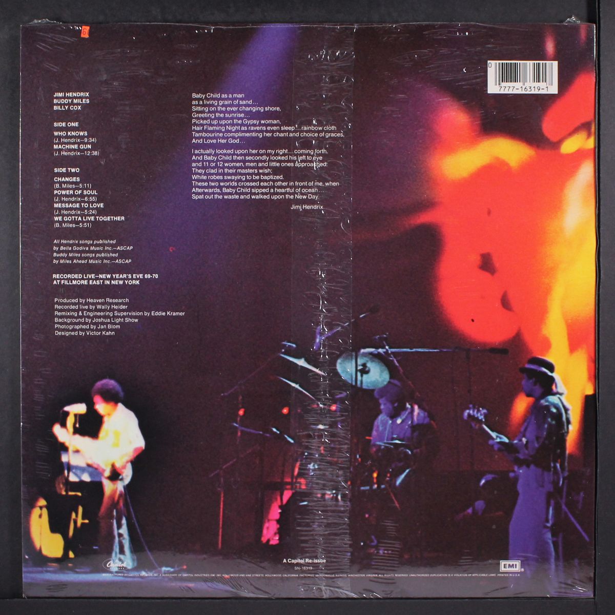band of gypsys by JIMI HENDRIX