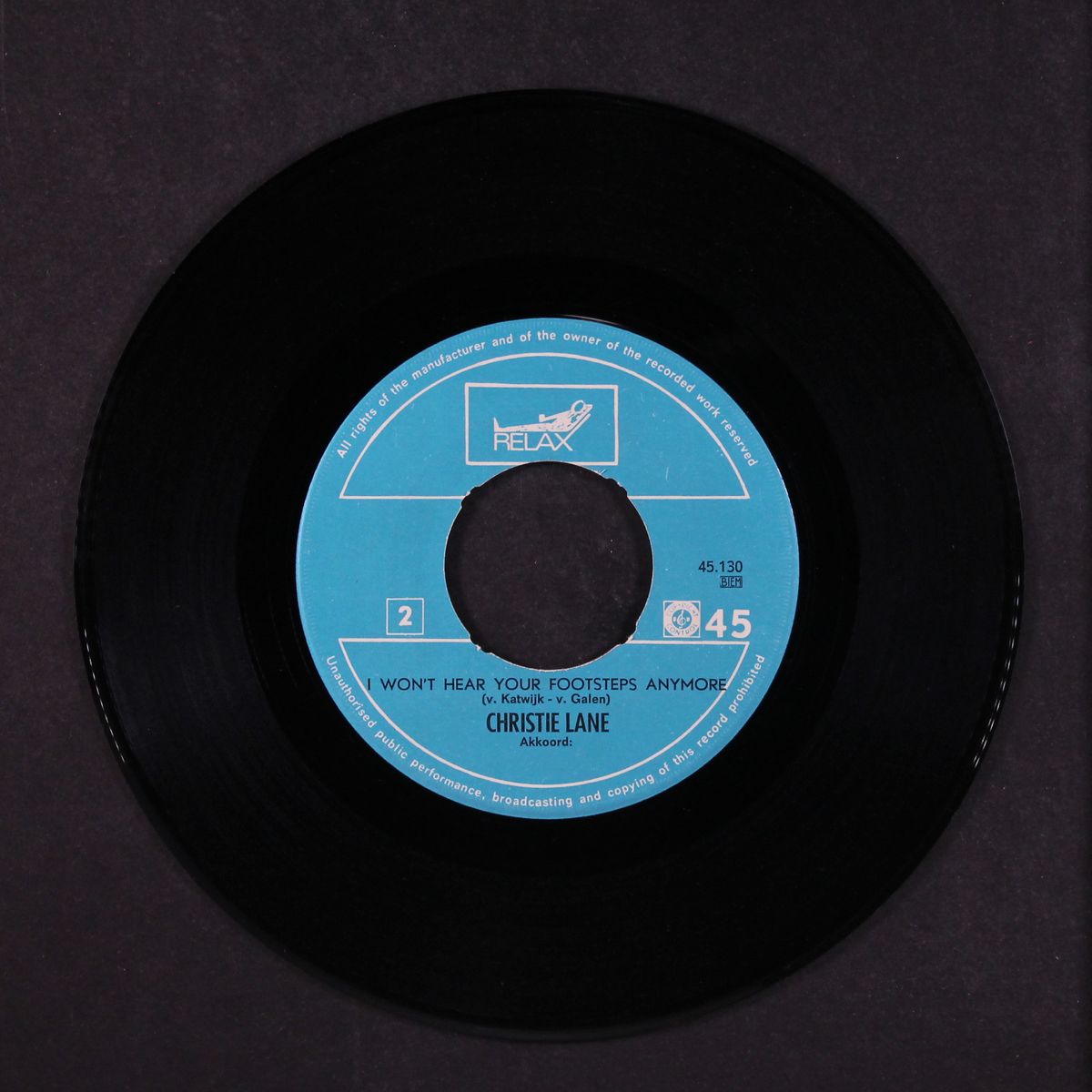 she was a gipsy / i won't hear your footsteps anymore by CHRISTIE LANE