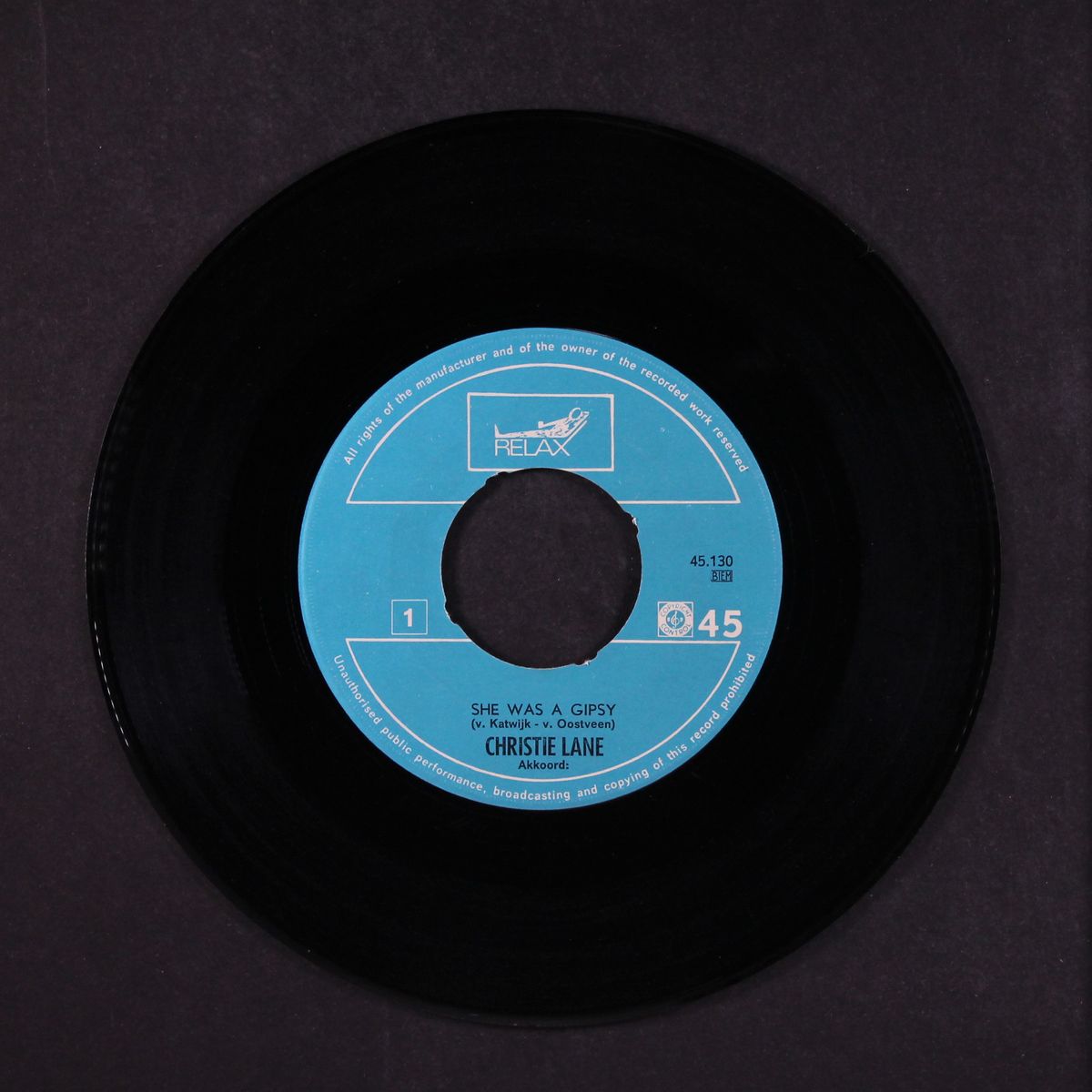 she was a gipsy / i won't hear your footsteps anymore by CHRISTIE LANE