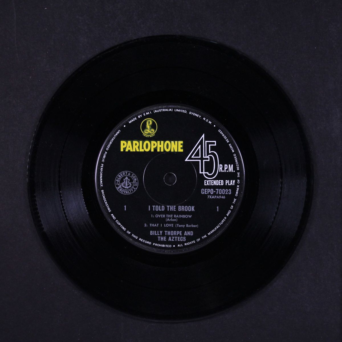 i told the brook by BILLY THORPE & AZTECS