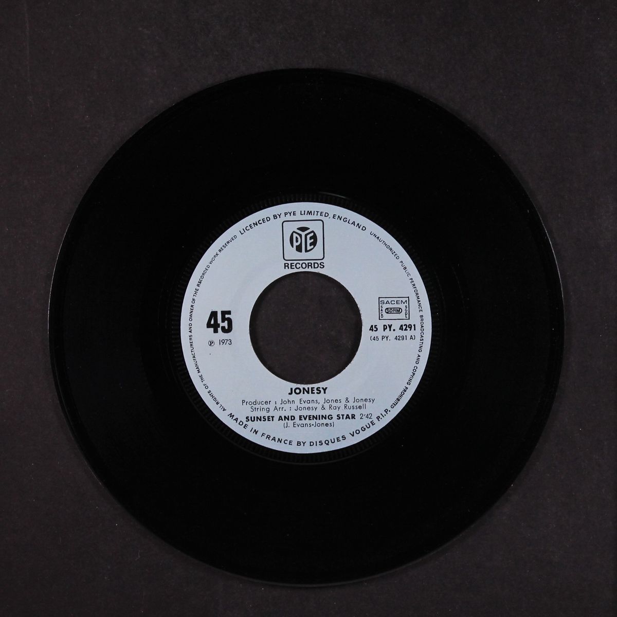 sunset and evening star / song by JONESY