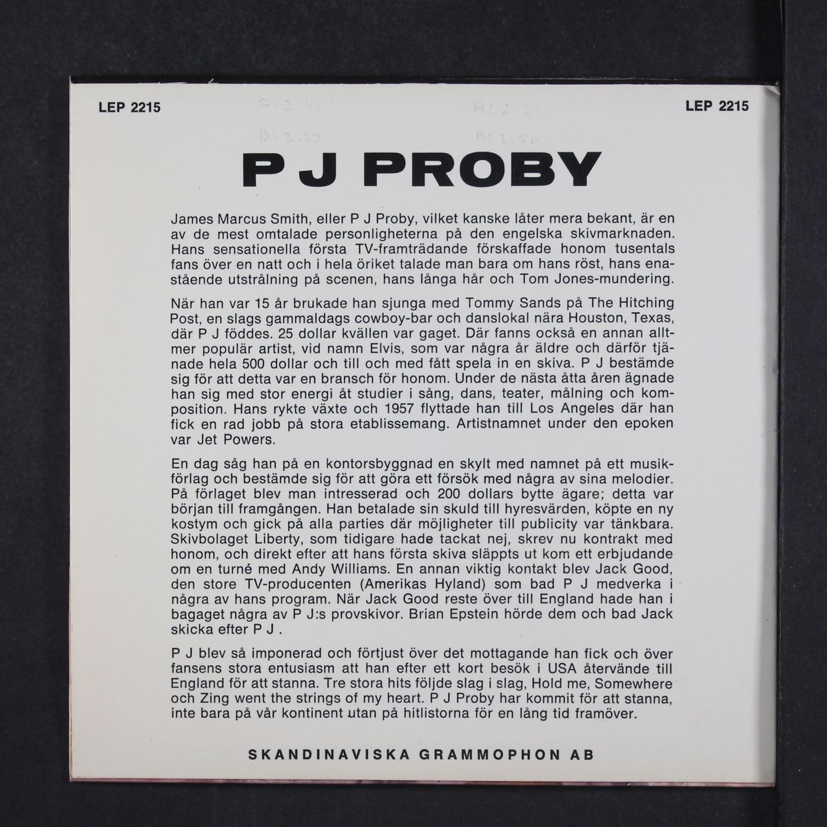 together by P.J. PROBY