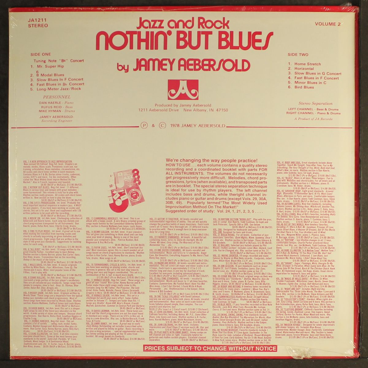 nothin' but blues by JAMEY AEBERSOLD