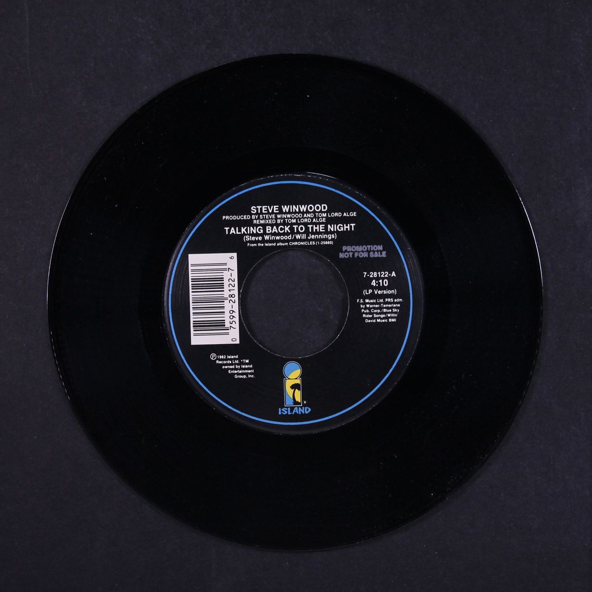 talkin' back to the night / same by STEVE WINWOOD