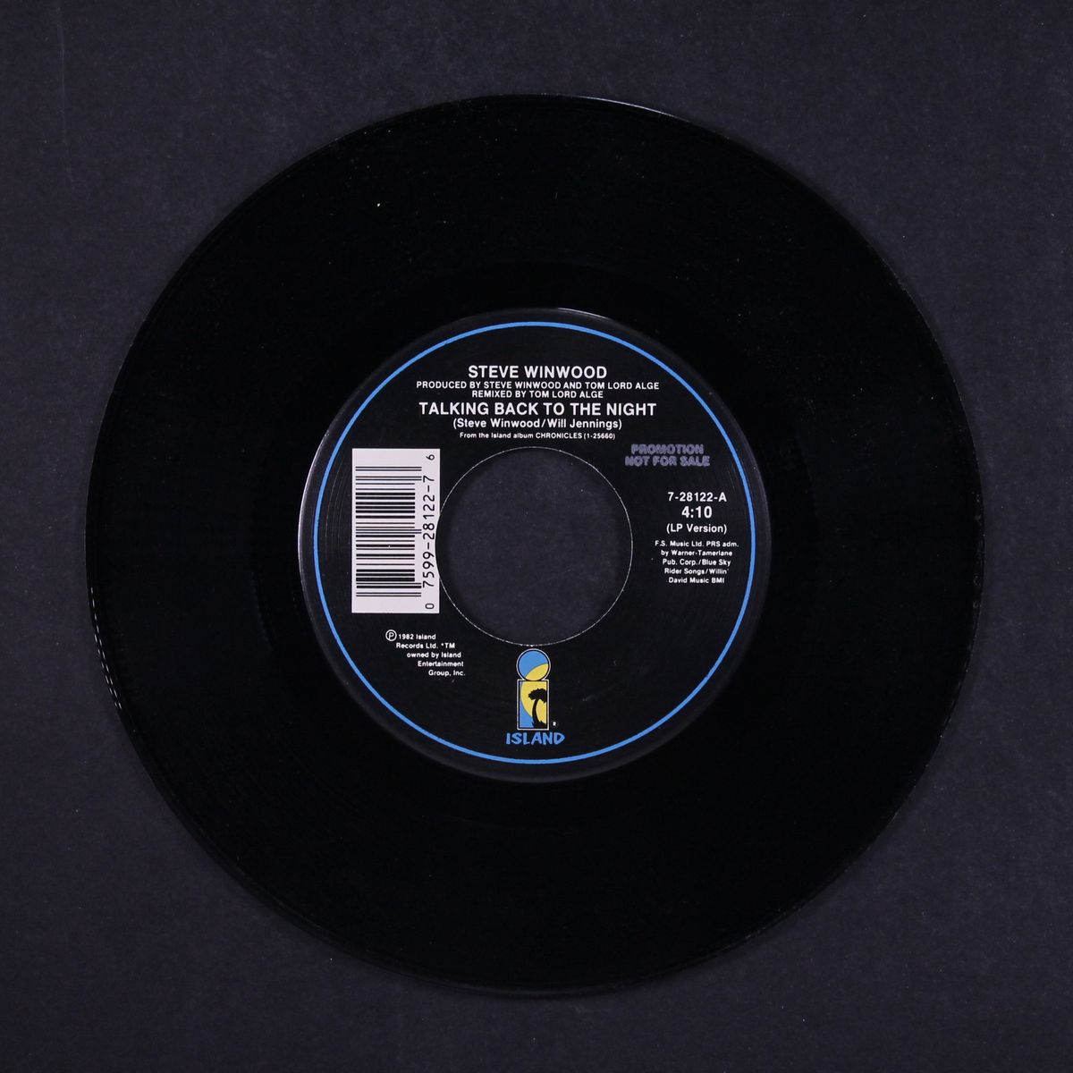 talkin' back to the night / same by STEVE WINWOOD