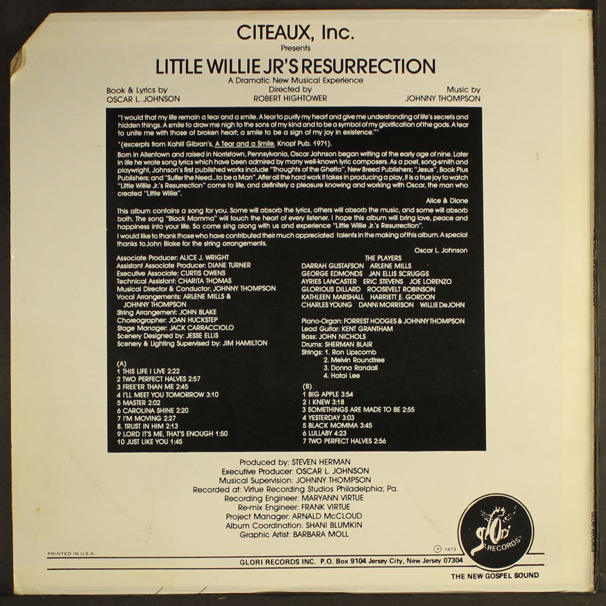 little willie jr's resurrection by CAST